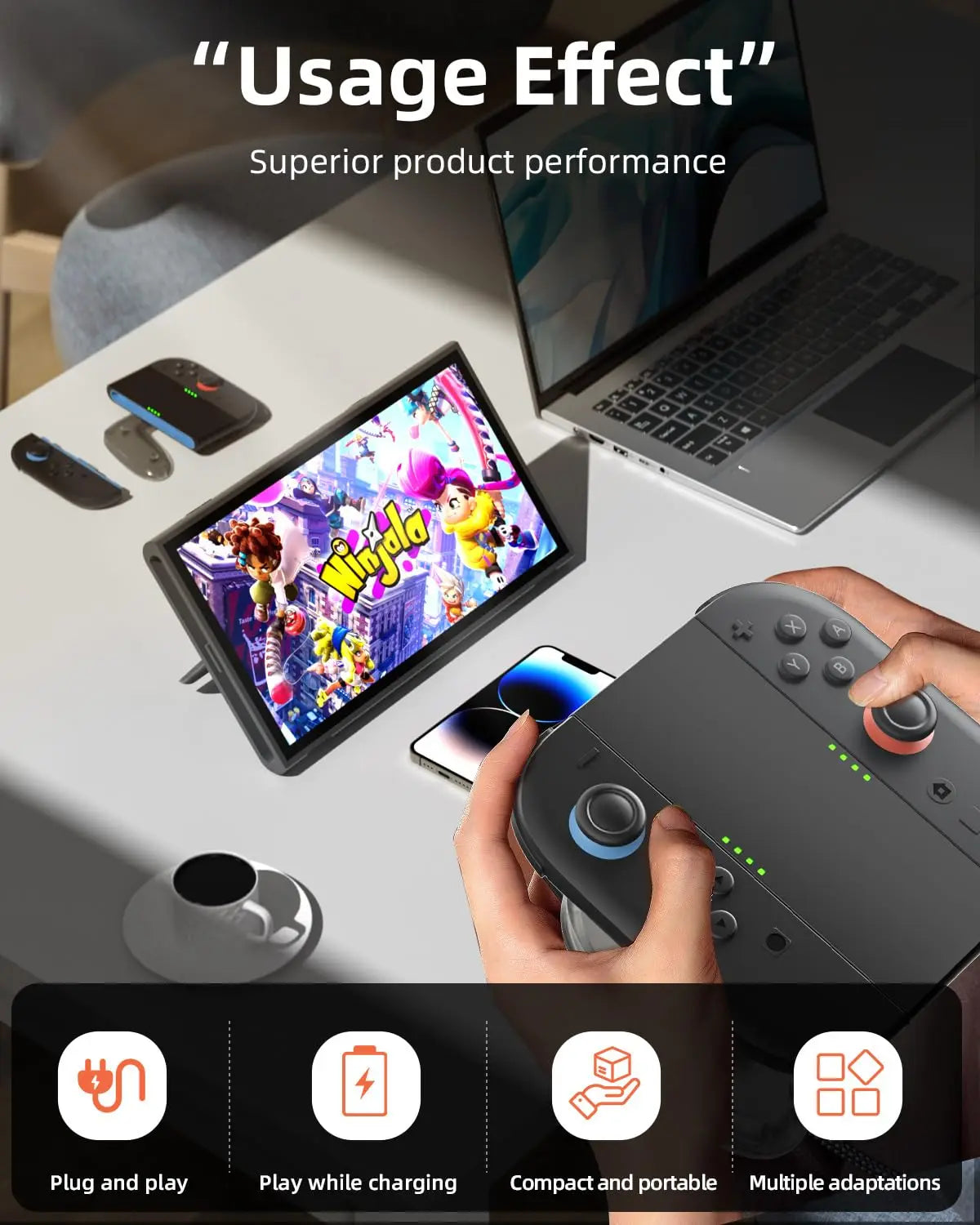 Charging grip compatible with Switch 2 joycon