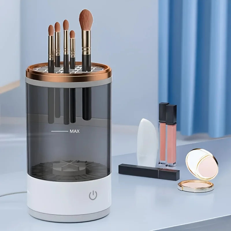 USB Powered Makeup Brush Cleaner – Odorless, Battery-Free, Plug-and-Play Brush Washer & Dryer