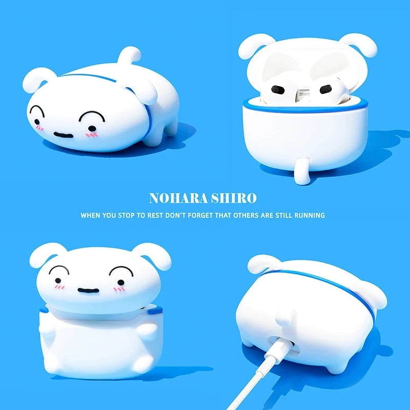 "Nohara Shiro AirPods Case – Fun Anime Style for Your Everyday Look!"