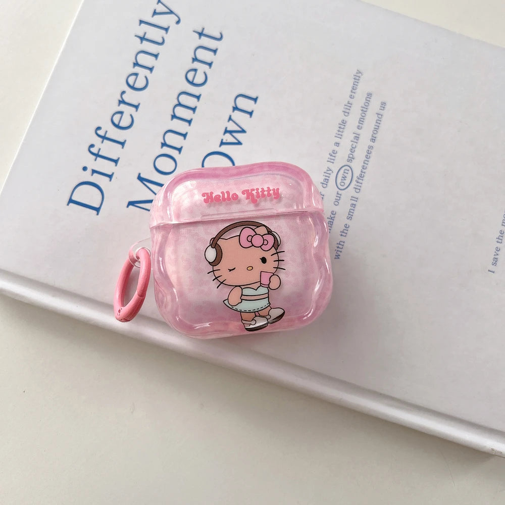 Leopard Hello Kitty Wireless Earbuds – Cute Design, Crystal Sound & All-Day Comfort