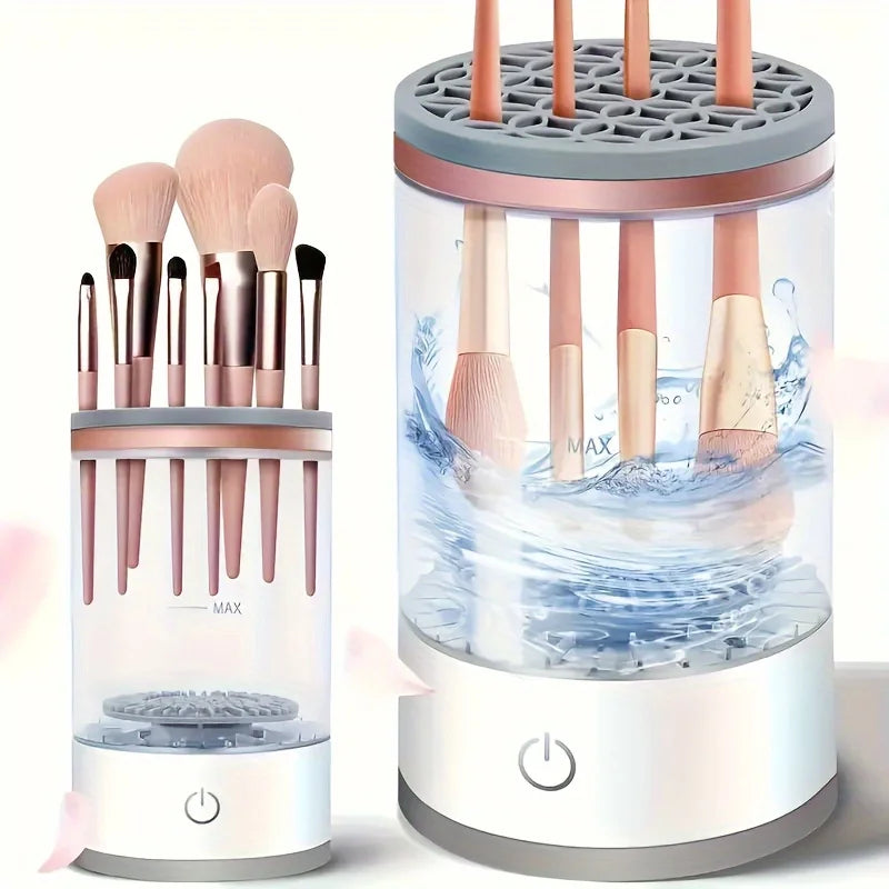 USB Powered Makeup Brush Cleaner – Odorless, Battery-Free, Plug-and-Play Brush Washer & Dryer