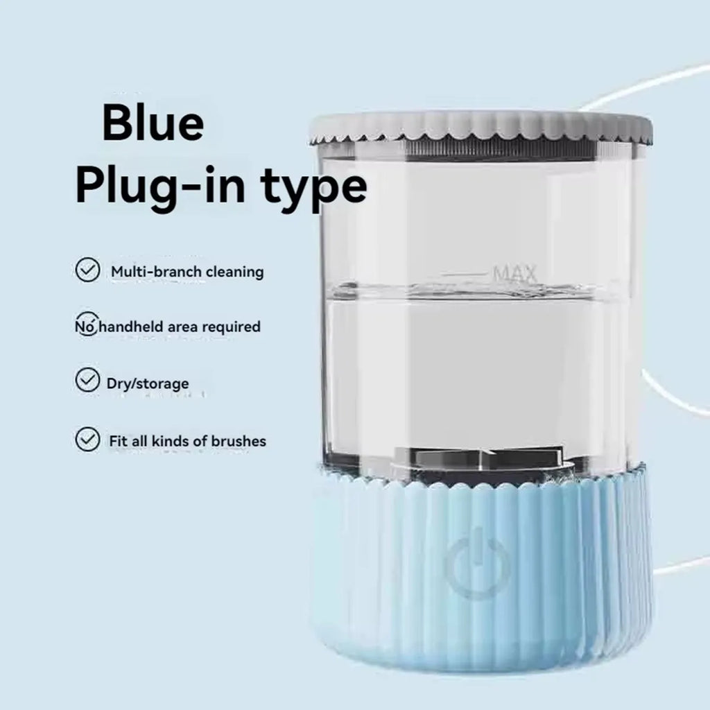 Portable Electric Makeup Brush Cleaner — USB Automatic Quick-Clean & Dry Stand Device